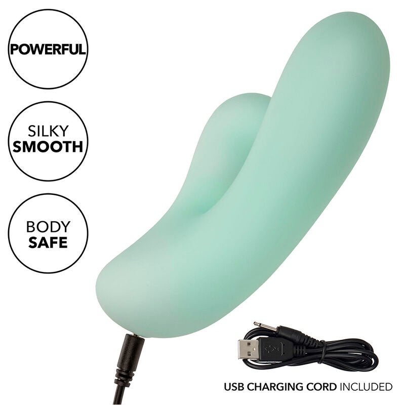 Calexotics Pacifica Fiji Vibrator & Estimulator G Spot 10 Vibrations Aqua