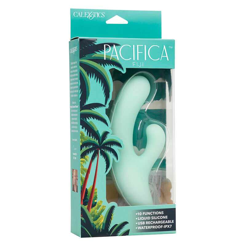 Calexotics Pacifica Fiji Vibrator & Estimulator G Spot 10 Vibrations Aqua