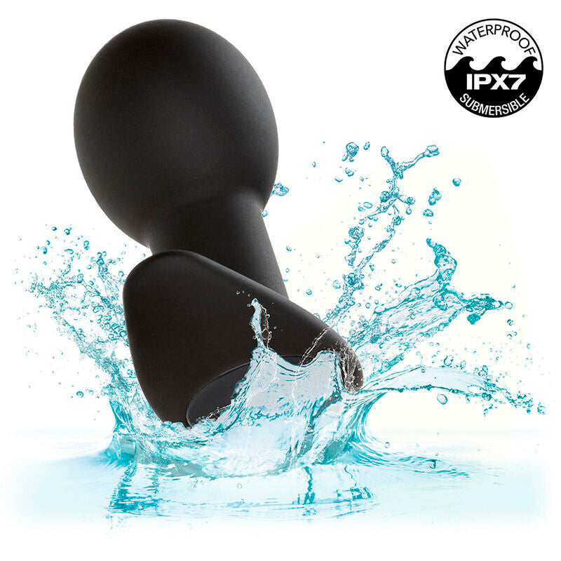 Calexotics Rock Bottom Anal Plug 10 Vibrations Silicone Black