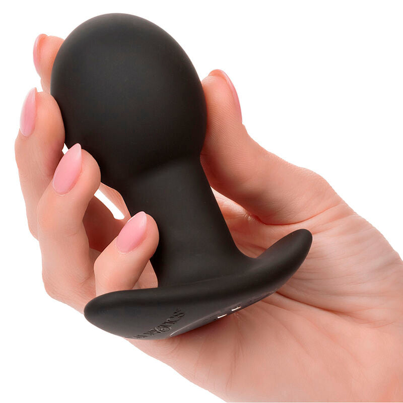 Calexotics Rock Bottom Anal Plug 10 Vibrations Silicone Black