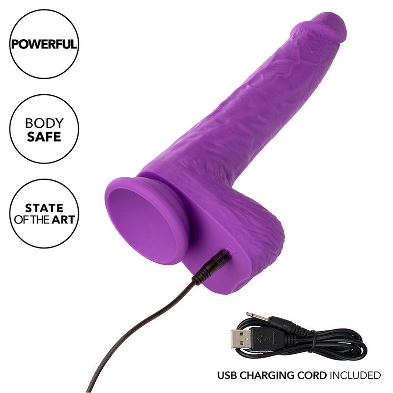 Calexotics Studs Rechargeable And Rotating Vibrator 10 Vibrations Purple