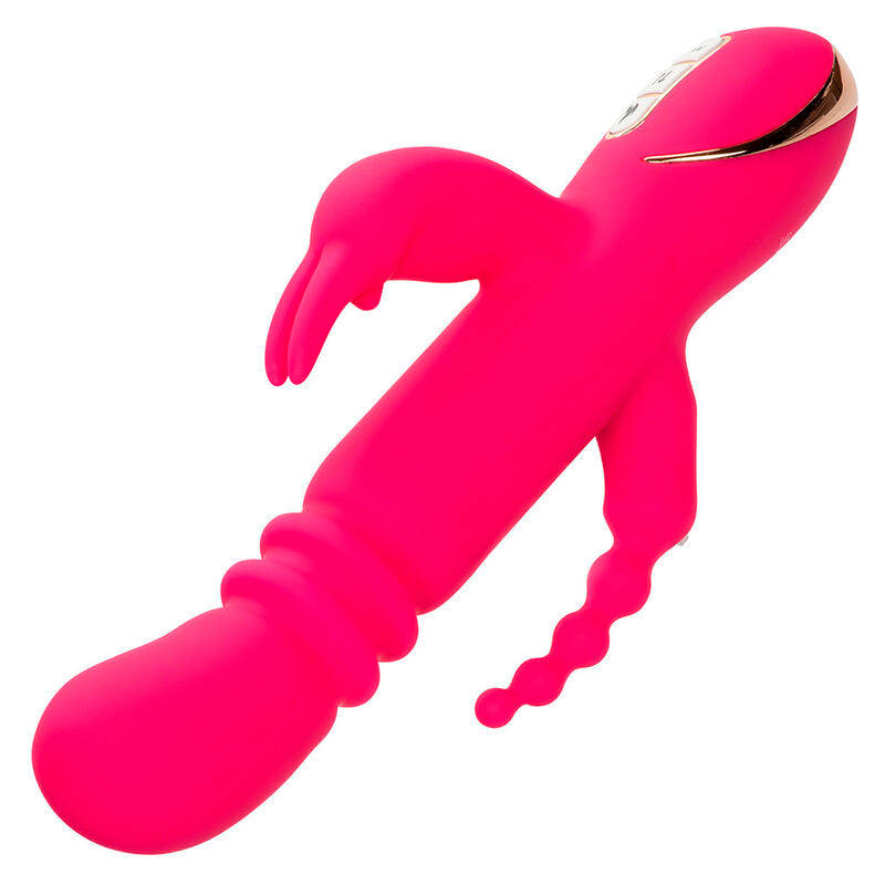 Calexotics Jack Fantasy Triple Heated Vibrator Rabbit Pink