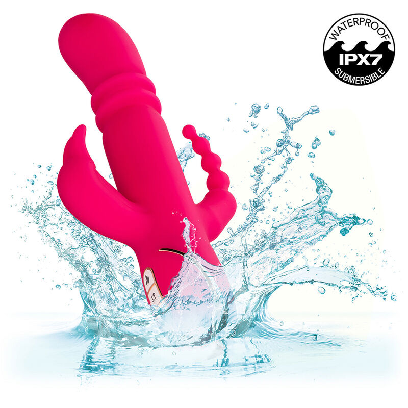 Calexotics Jack Fantasy Triple Heated Vibrator Rabbit Pink