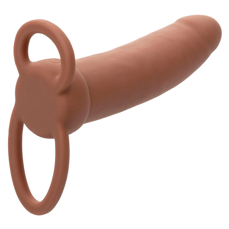 Calexotics Maxx Thick Dual Penetrator 10 Vibrations Brown