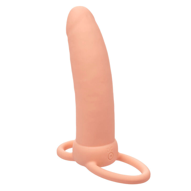 Calexotics Maxx Thick Dual Penetrator 10 Vibrations Flesh
