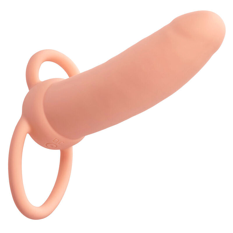 Calexotics Maxx Thick Dual Penetrator 10 Vibrations Flesh