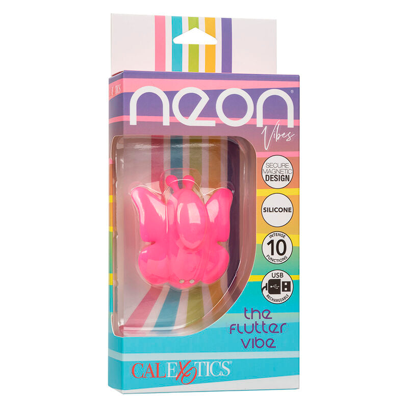 Calexotics Neon Vibes The Flutter Vibe Stimulator 10 Vibrations Pink