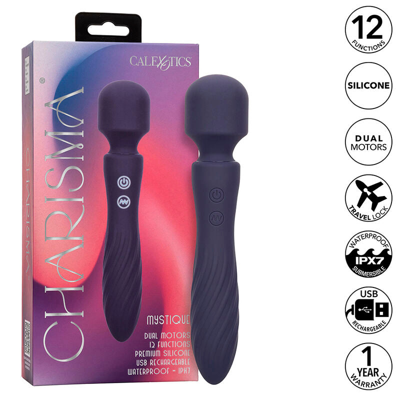 Calexotics Charisma Mystique Massager Dual Motors 12 Functions 20,5 Cm X 4.5 Cm Purple