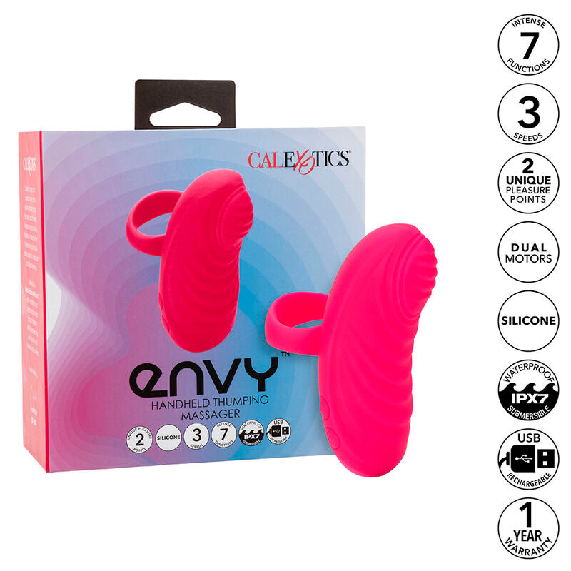 Calexotics Envy Handheld Rolling Ball Massager 7 Vibrations Pink