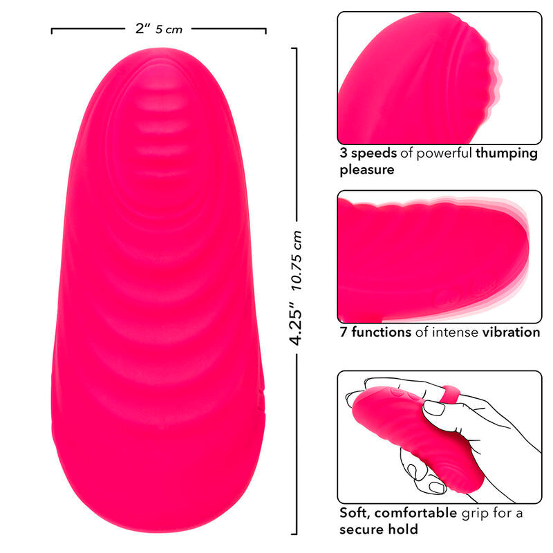 Calexotics Envy Handheld Rolling Ball Massager 7 Vibrations Pink