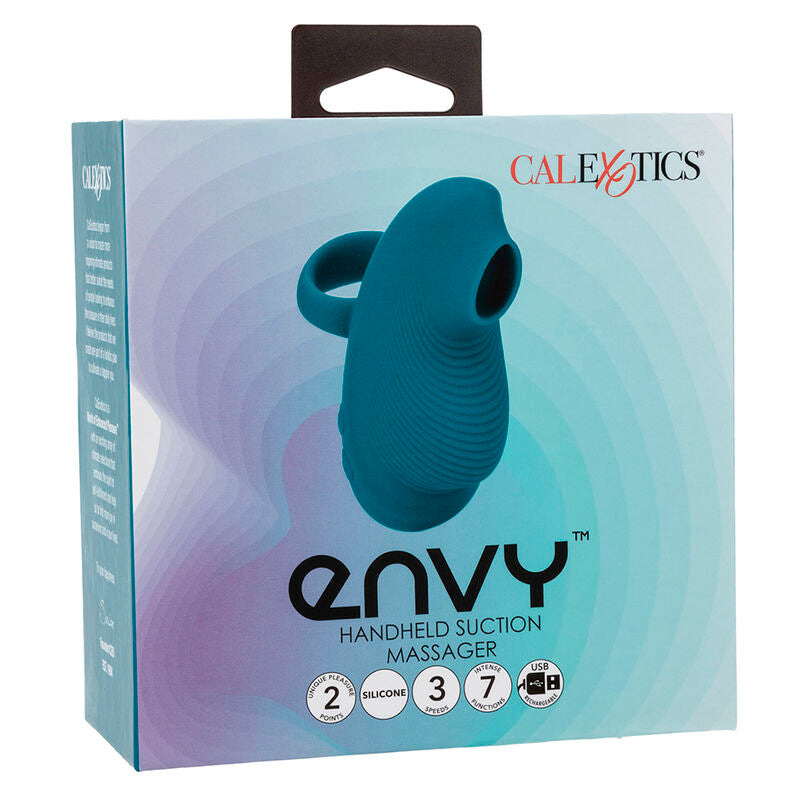 Calexotics Envy Handheld Rolling Ball Massager 7 Vibrations Blue