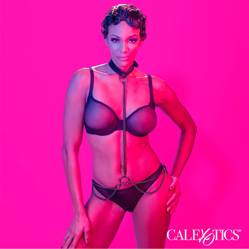 Calexotics Euphoria Chain Halter Collar & Leash