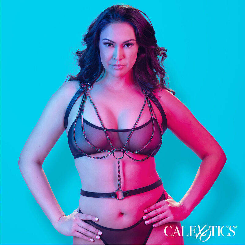 Calexotics Euphoria Multichain Halter Harness Premium Plus Size