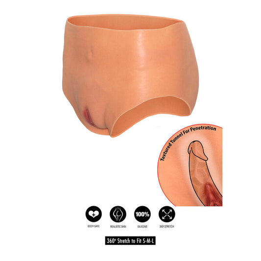 Hidden Desire Alter Ego Open Vagina Brief High Waist Flesh