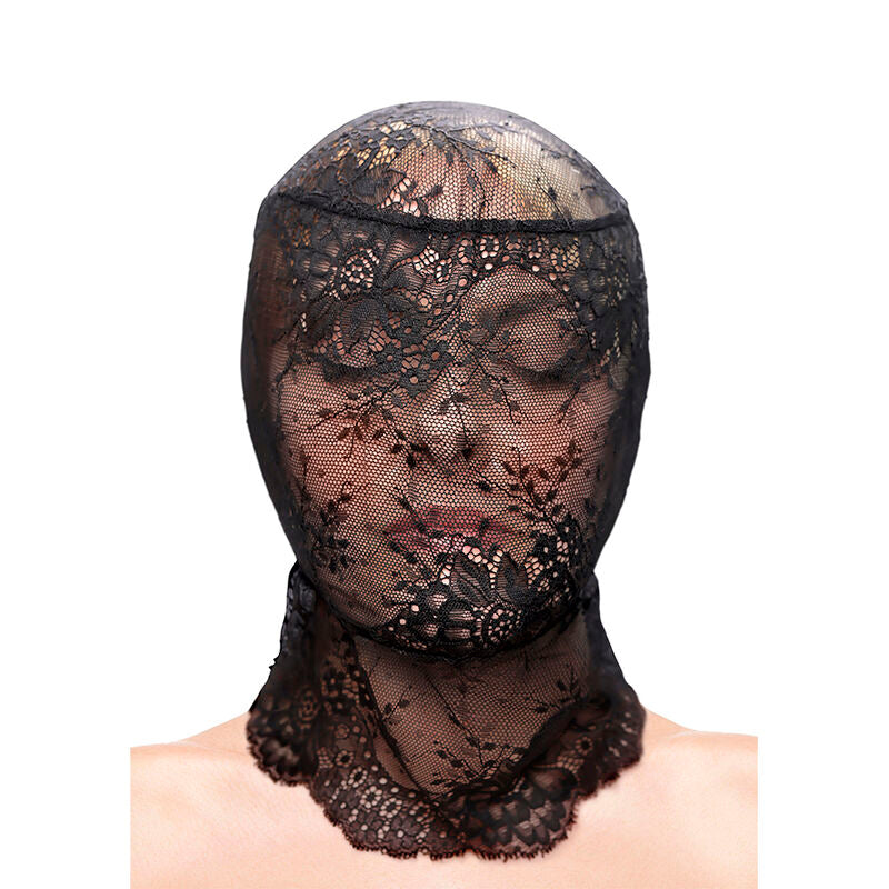 Ns Novelties Fetish & Fashion Lace Hood Black