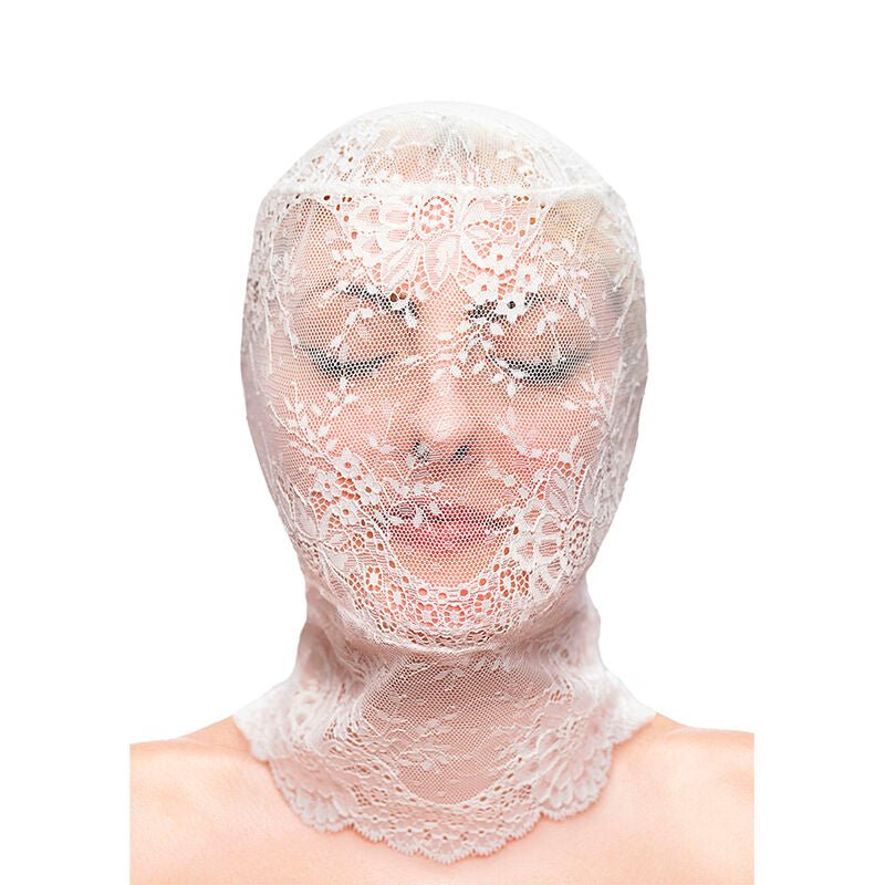 Ns Novelties Fetish & Fashion Lace Hood White