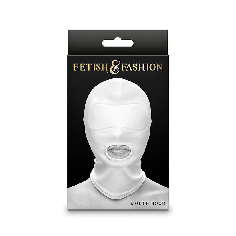 Ns Novelties Fetish & Fashion Mouth Hood Nylon White
