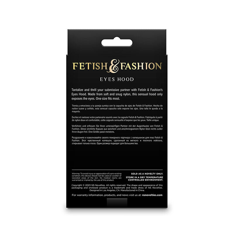 Ns Novelties Fetish & Fashion Eyes Hood Nylon White