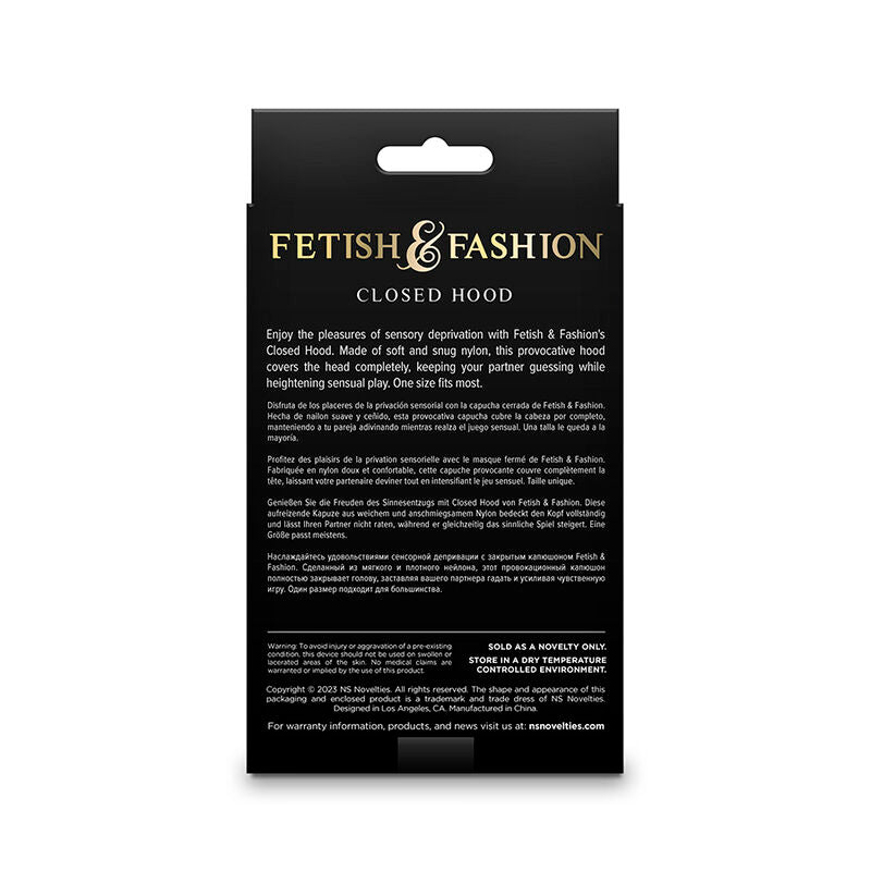 Ns Novelties Fetish & Fashion Closed Hood Nylon White