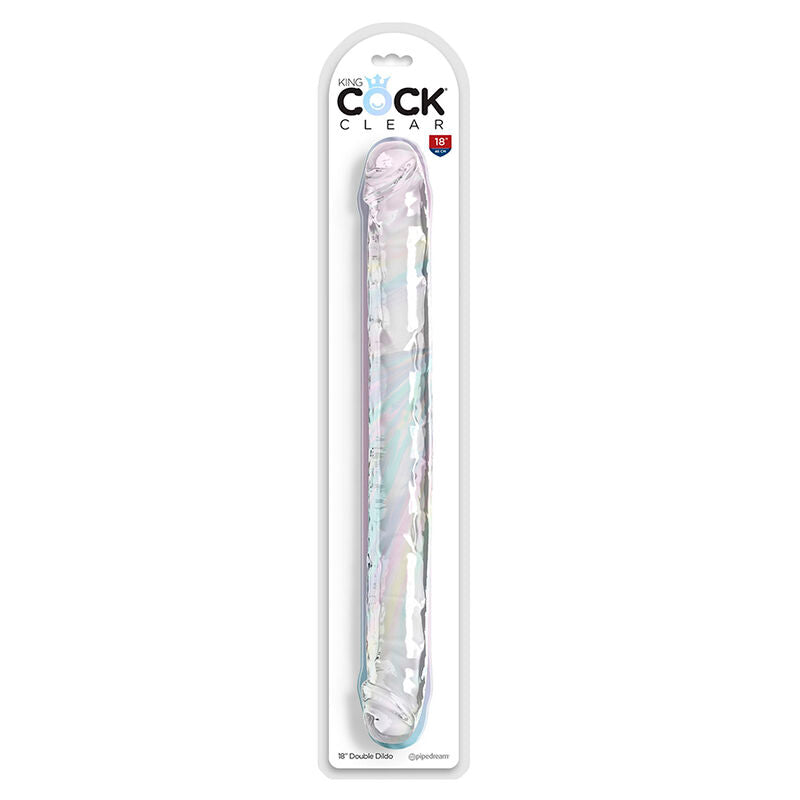 King Cock Double Trouble Double Dildo 46 Cm Clear