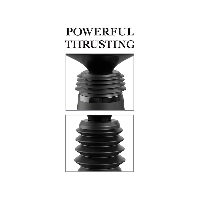 Fetish Fantasy Series Body Dock Thruster Dildo Clamp With 7 Push Modes Black
