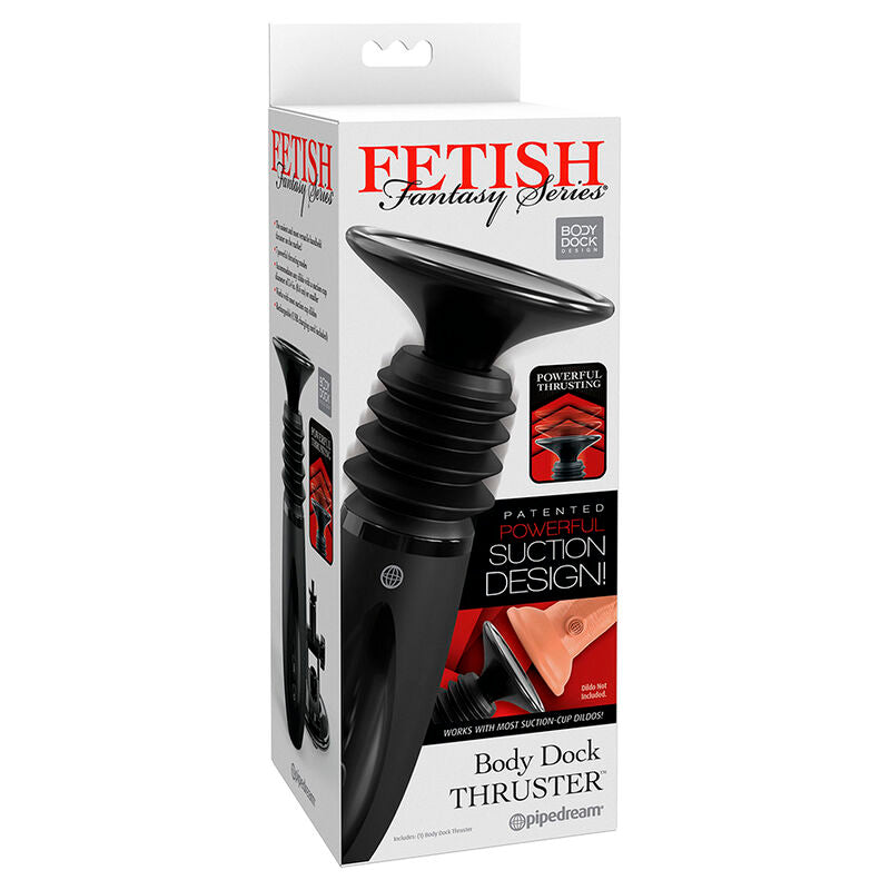 Fetish Fantasy Series Body Dock Thruster Dildo Clamp With 7 Push Modes Black