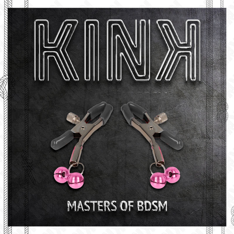Kink Nipple Grip Kink - Double Bell Nipple Clamp Pink 6 Cm