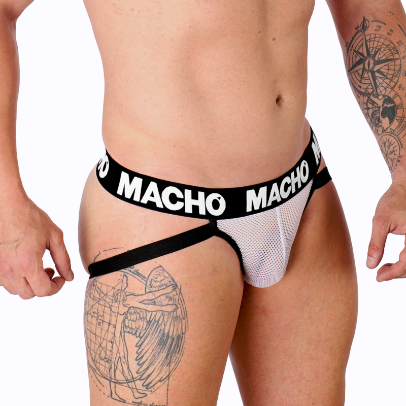 Macho Underwear Macho - Mx26X1 Jock Grid White S
