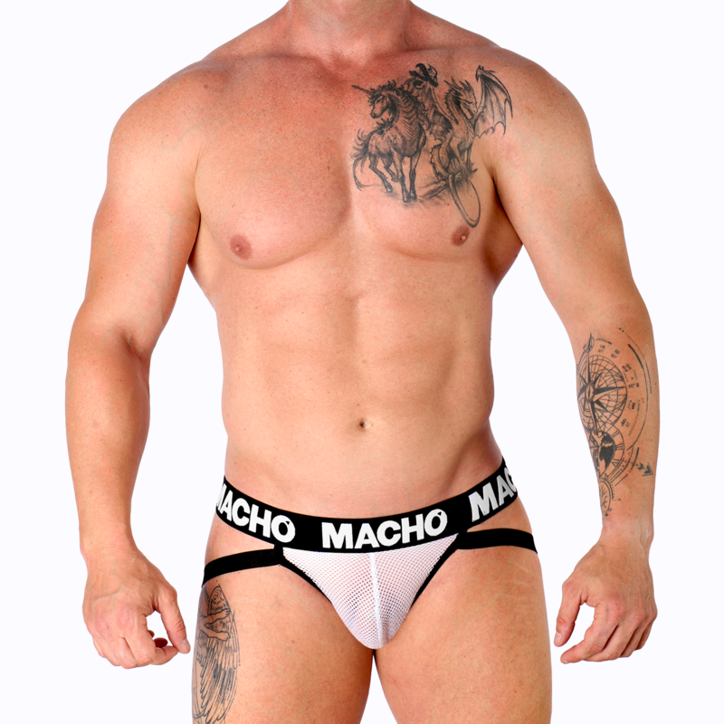 Macho Underwear Macho - Mx26X1 Jock Grid White S