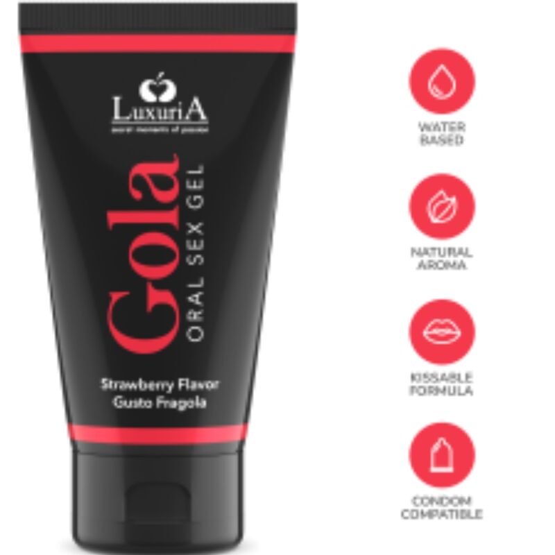 Intimateline Luxuria Oral Sex Gel Strawberry Flavor 50 Ml