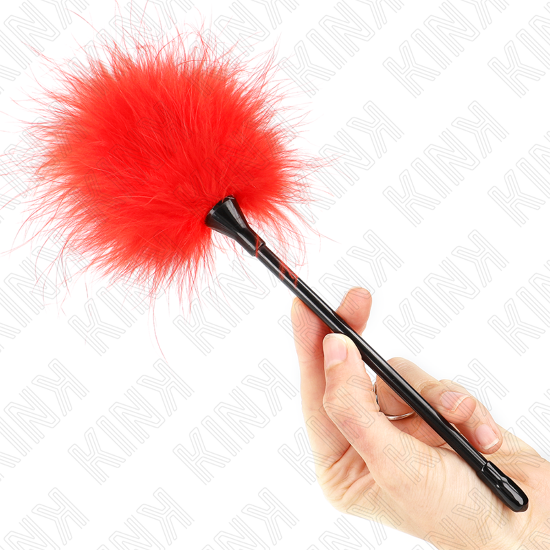 Kink Impact & Touch Kink - Red Tickle Feathers Used For The Bondage Kit 27 Cm