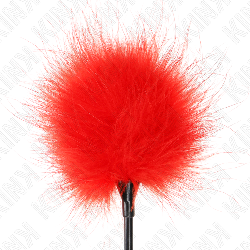 Kink Impact & Touch Kink - Red Tickle Feathers Used For The Bondage Kit 27 Cm