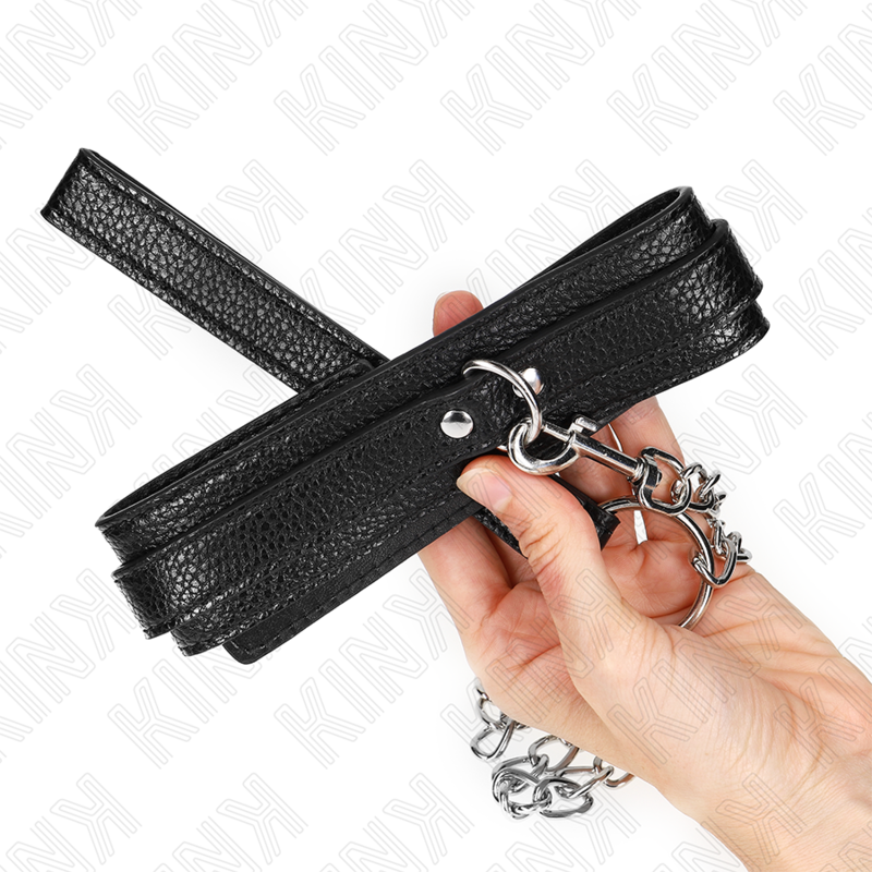 Kink Collar & Gag Kink - Snake Pattern Necklace With Leash 65 Cm