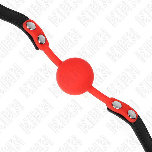 Kink Collar & Gag Kink - Red Silicone Ball 4 Cm Gag 60 X 2 Cm