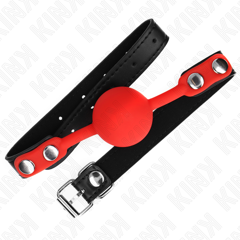 Kink Collar & Gag Kink - Red Silicone Ball 4 Cm Gag 60 X 2 Cm