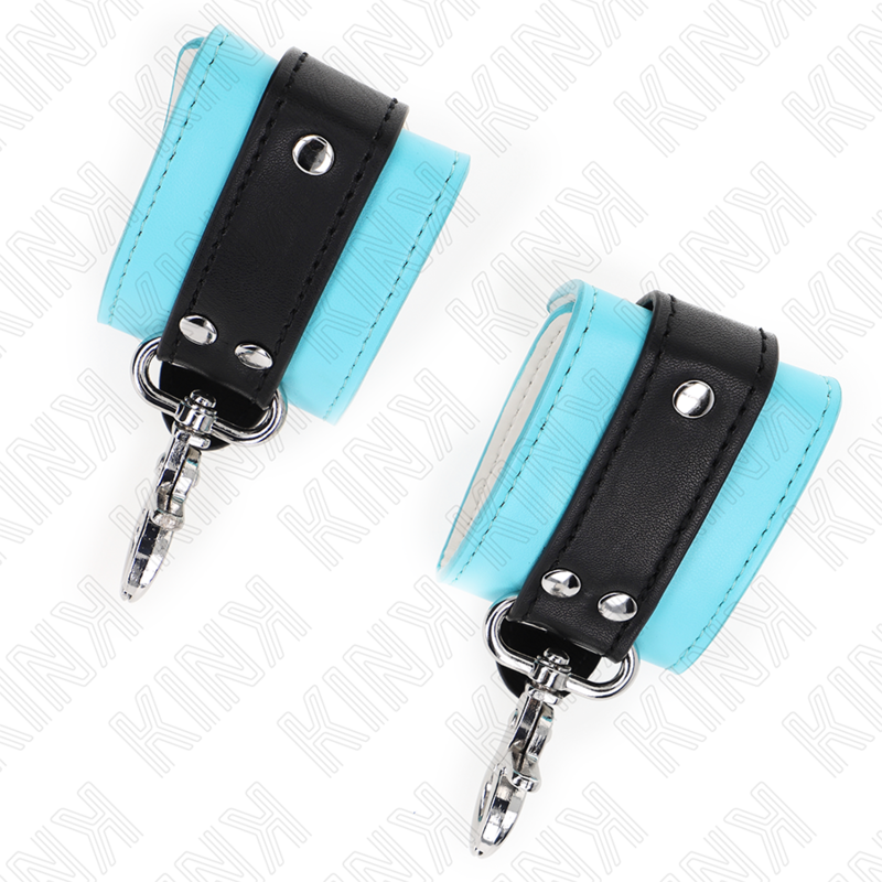 Kink Wrist Restraint Kink - Premium Lockable Wrist Restraints Black / Blue Adjustable 21-28 Cm X 5.5 Cm