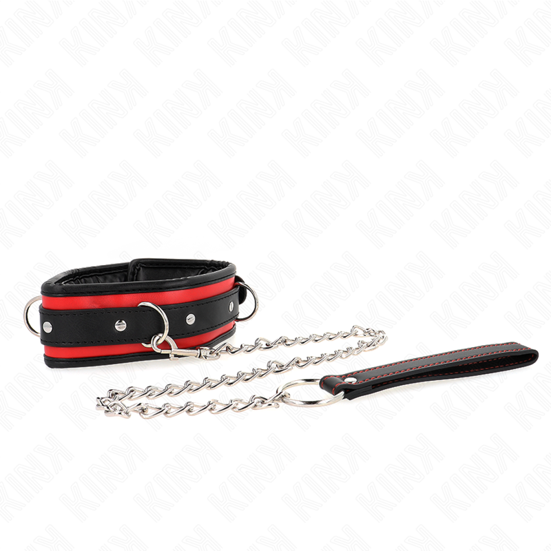 Kink Collar & Gag Kink - Heavy Necklace With Belt 65 Cm Model 2 Adjustable 36.5-50 Cm