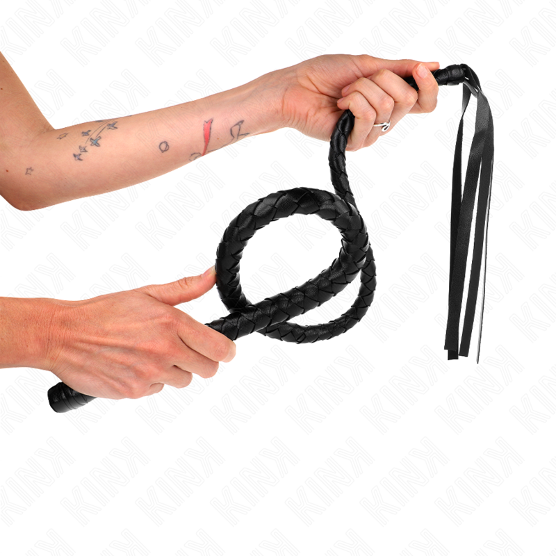Kink Impact & Touch Kink - Long Whip With Beads 110 Cm