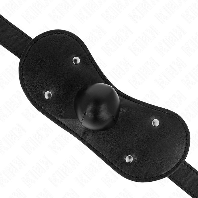 Kink Collar & Gag Kink - Ball Gag Mouth Mask With Lock Adjustable 42-60 Cm