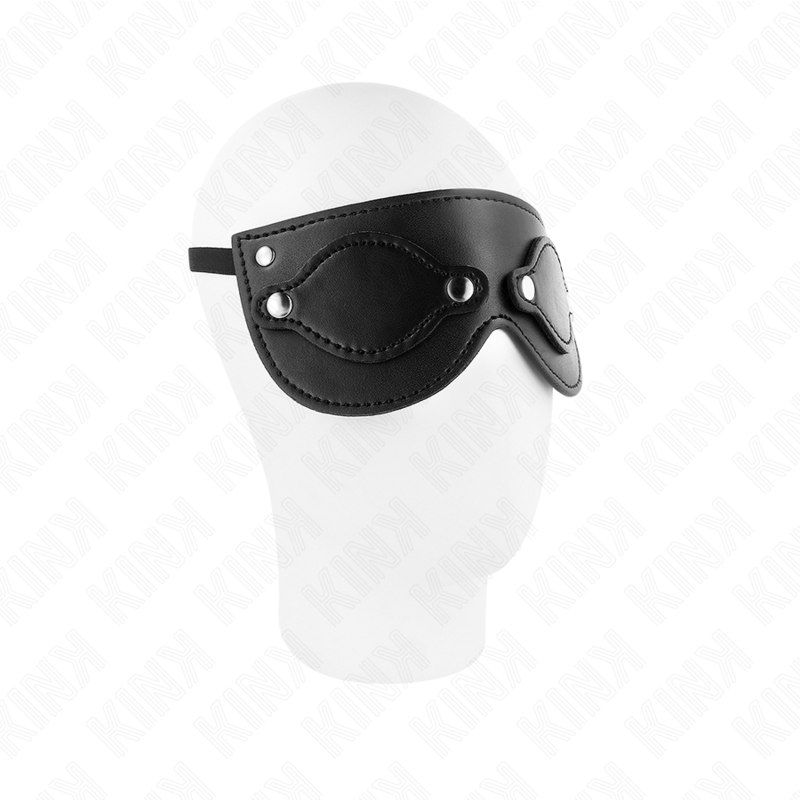 Kink Masked Allure Kink - Leatherette Mask With Detachable Eye Covers 22 X 9 Cm