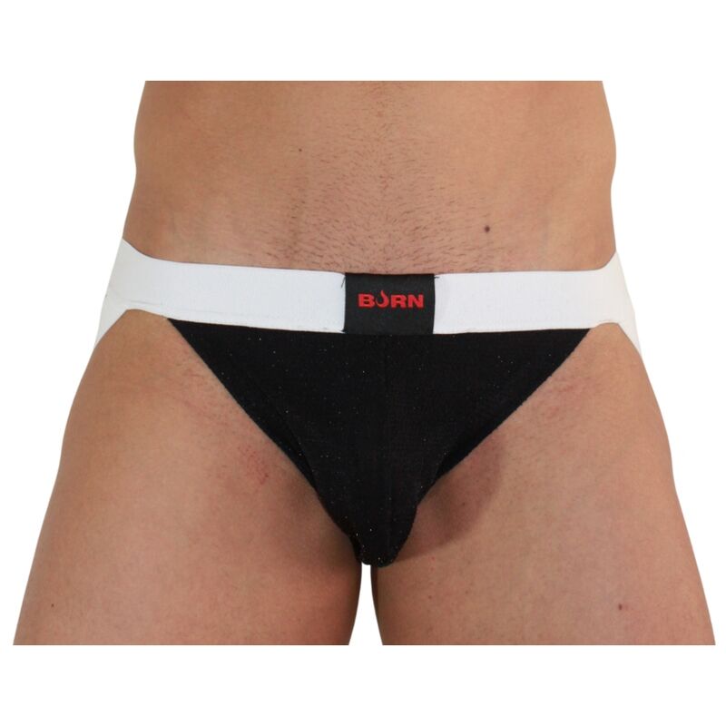 Burn 004 Jock Brillante Negro / Blanco S