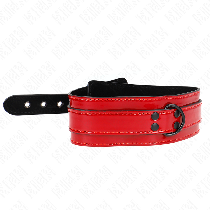 Kink Collar & Gag Kink - Wine Red Adjustable Necklace 37.5-49.5 Cm X 5 Cm