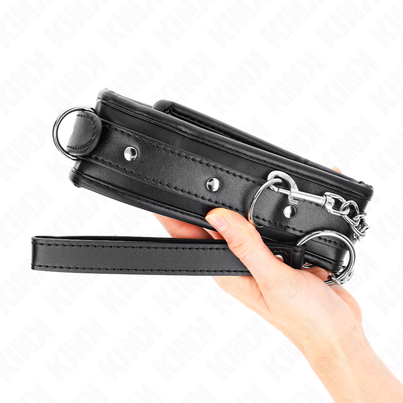 Kink Collar & Gag Kink - Heavy Necklace With Belt 65 Cm Model 1 Adjustable 36.5-50 Cm