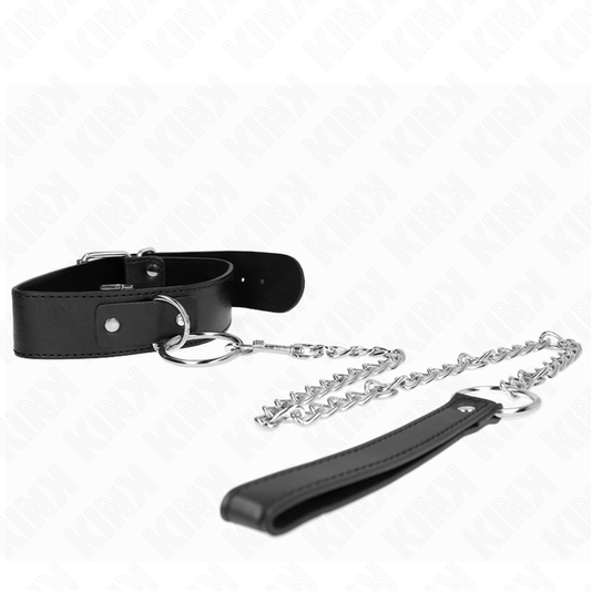 Kink Collar & Gag Kink - Basic Model Collar With Leash Model 4 Adjustable 36-43 Cm