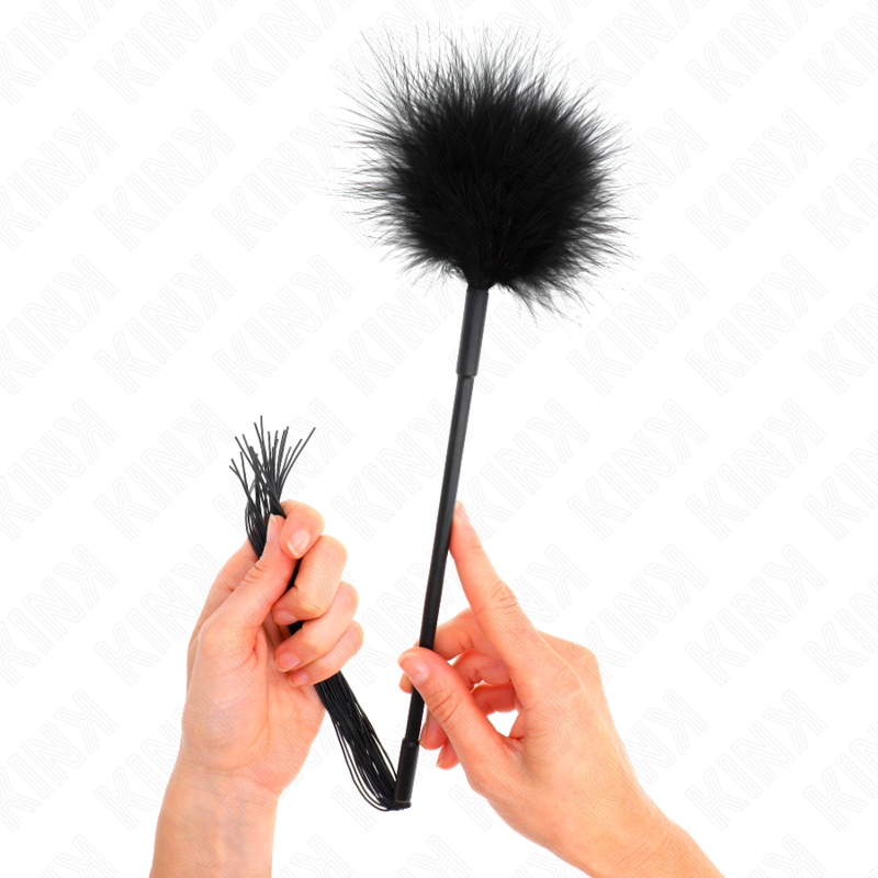 Kink Impact & Touch Kink - Silicone Whip With Feathers For Tickle 47 Cm