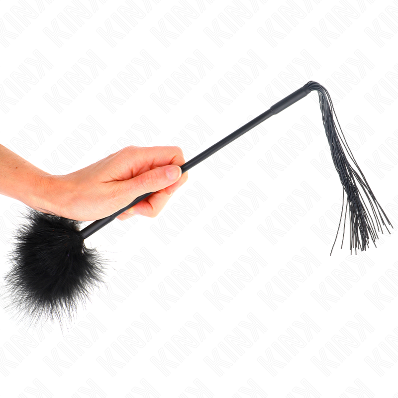 Kink Impact & Touch Kink - Silicone Whip With Feathers For Tickle 47 Cm