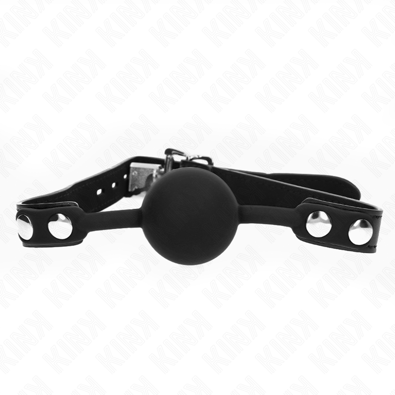 Kink Collar & Gag Kink - Model 1 Silicone Ball 4 Cm Gag With Lock 60 X 2 Cm