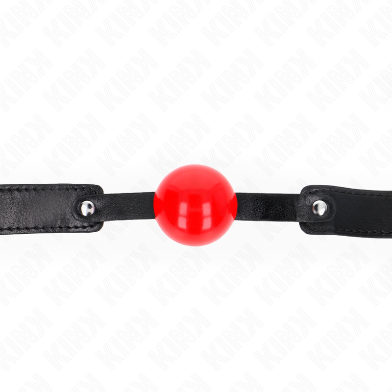 Kink Collar & Gag Kink - Soft Tpe Ball 4 Cm Gag Model 1 66 X 2.5 Cm Adjustable 41-61 Cm