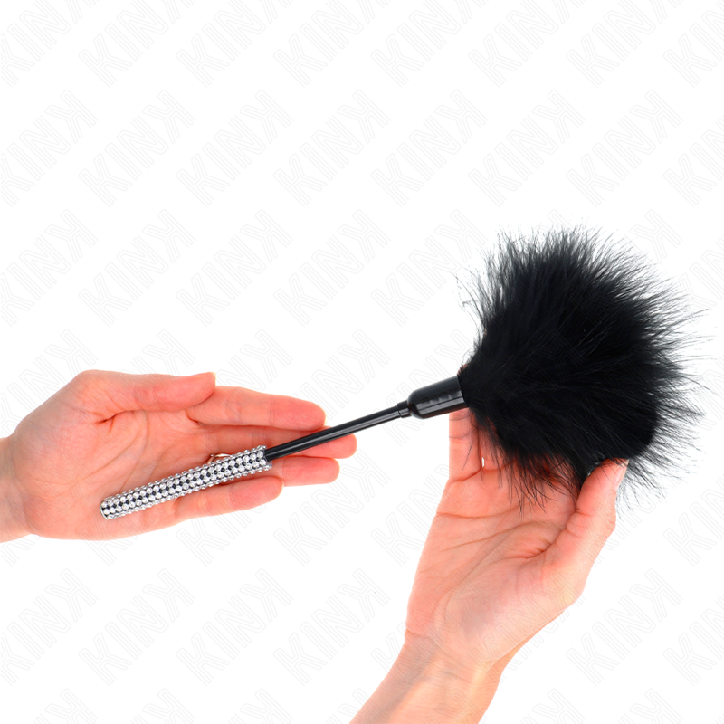Kink Impact & Touch Kink - Tickle Feathers With Rhinestone Handle 27 Cm