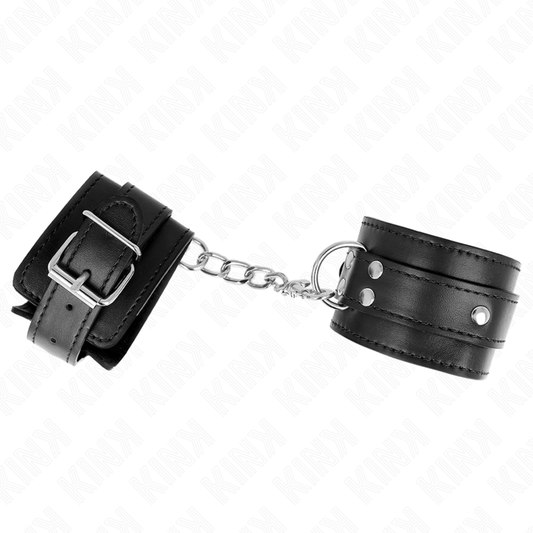 Kink Wrist Restraint Kink - 3 D-Ring Wrist Restraints Adjustable Black 17.5-25 Cm X 6 Cm